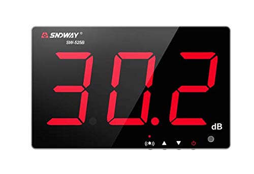 9.6" Display Wall-Mounted Sound Level Meter SW-525B Noise Tester 30.0-130.0dB 31.5Hz-8.5KHz A Weighting Storage Alarm Function USB Software-image-49