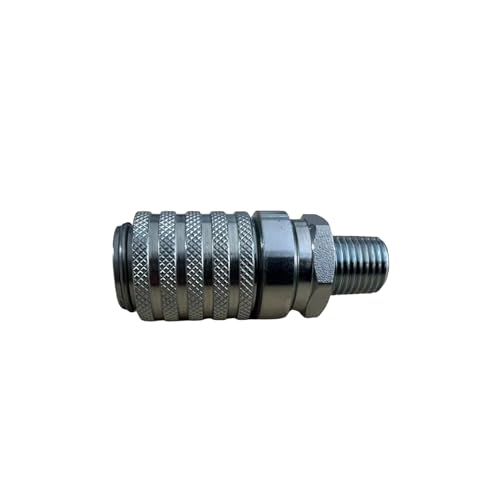 PD243 Series PK Style Steel Test Port and Diagnostic Equipment Quick Connect Coupler with Male Pipe Thread 1/8