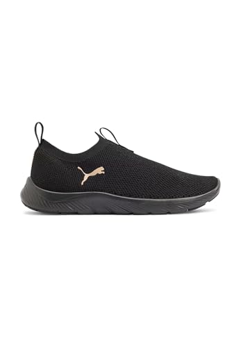 Chaussures Puma Softride running pour femme solution pieds sensibles tricot noir
