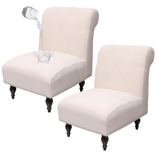 NEUORTBURG Jacquard Armless Chair Cover