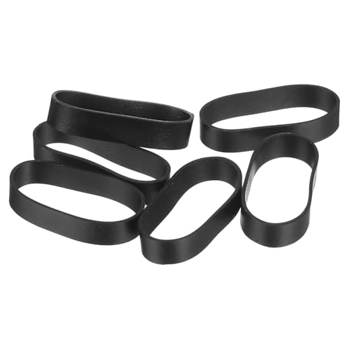 uxcell 30Pcs Silicone Rubber Bands, 20x5mm Rubber Bands Rings Cable Ties Strong Elastic Bands Non-slip for Cord Wrapping Bag Wraps, Black