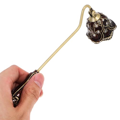 HOLIDYOYO Candle Snuffer Zinc Alloy Candle Extinguisher Antique Candle Snuffer Vintage Candle Put Out Tool Accessory for Putting Out Extinguishing Candle Wick Flame