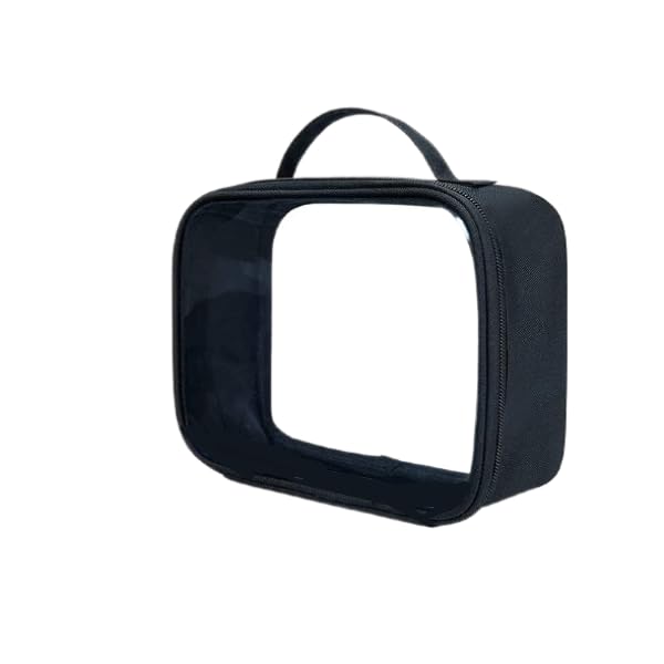 Bolsafy TSA Approved Toiletry Bag - 6.5 x 8.3 inches - Quart Size, Clear Makeup Bag with Zipper - Waterproof & Leak-Resistant PVC Clear Travel Bag –