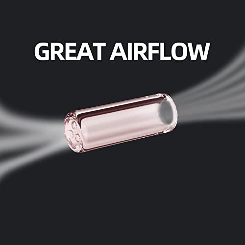 Khmsyog Rolling Filter Tips,Reusable Glass Tips Cigarette Mouthpieces Compatible With Cones&Hand Roll (9X25Mm-15 Pack, Pink) #TOP3