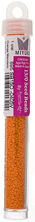Miyuki Seed Bead 15/0 APX.22g - Orange Mandarin Opaque Japanese Glass Seed Beads