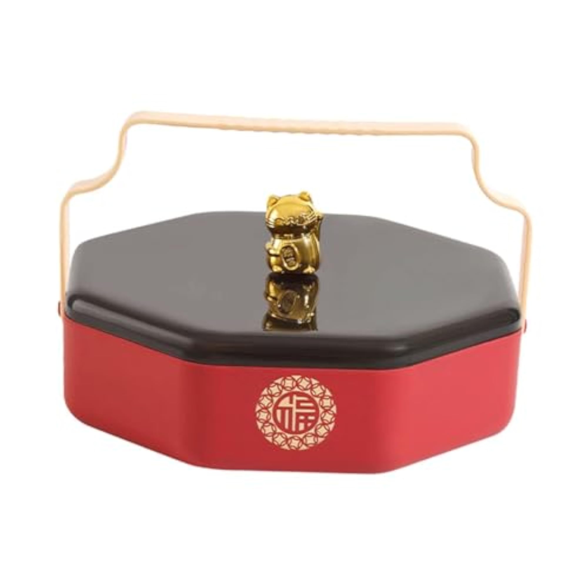 Portable Divided Serving Tray with Lid for Entertaining