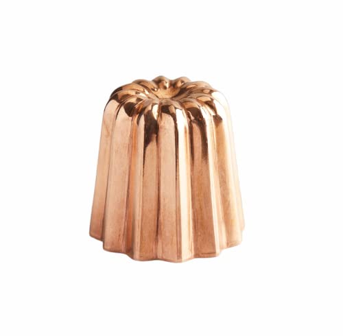 Pastry Chef's Boutique Premium Copper Cannele Baking Molds - Medium Size ø1.78'' - Made in France