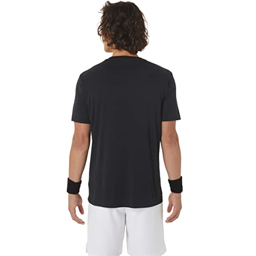 Asics Men's Court Grade School Graphic Tee, 2Xl, Performance Black #TOP1