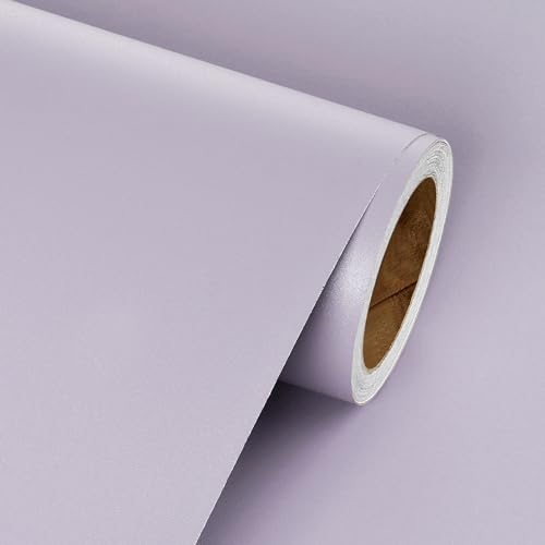 Papier peint adhésif violet imperméable pour rénover une salle de bain humide