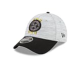 New Era Men's Gray/Black Pittsburgh Steelers 2021 NFL Training Camp Official 9FORTY Adjustable Hat