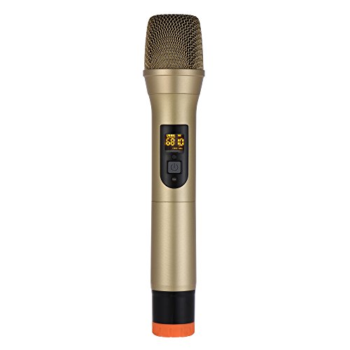 lifcasual Sistema de microfone sem fio portátil UHF 48 canais para karaokê reunião de negócios discu