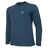 Beretta Men's 500 Years Classic Fit Soft Jersey Cotton Long-Sleeved T-Shirt, Blue Steel, Large