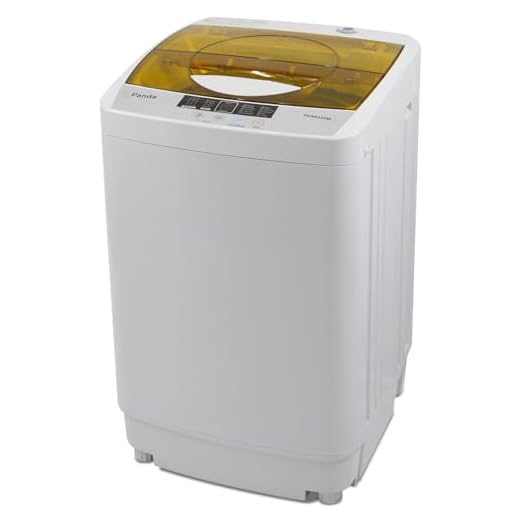 Panda PAN6320W Portable Machine, 10lbs Capacity, 10 Wash Programs, 2 Built in Rollers/casters, Compact Top Load Cloth Washer, 1.34 Cu.ft, Gray