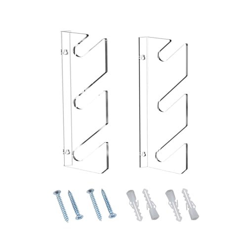 1Pair Convenient Skateboard Rack Wall Mount Snowboards Display Stand Clear Longboards Scooters Storage Shelf
