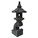 STONE art & more Exklusive Japanische Steinlaterne, Pagode Rankei, Tempel-Leuchte, H 70 cm, Steinmetzarbeit, Lavastein, frostfest