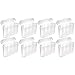 Eight (8) EBC Battery AA AAA Clear Plastic Battery Storage Case Holder Box USA Ship