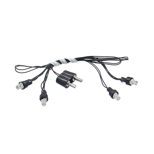 WITTKOWARE Zubehör zur Krippen-/Puppenstuben-Elektrifizierung (4er LED-Lichterkette 3 5V mit Kabel & Stecker)