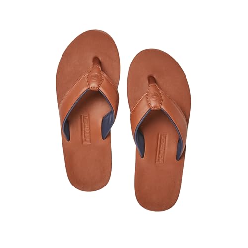 Hari Mari- The Clipper- Men's Waterproof Full-Grain Leather Sandal with Matching Leather Fob- No Break Ins, Beveled Edge to Reduce Tripping, and Floats in Water2