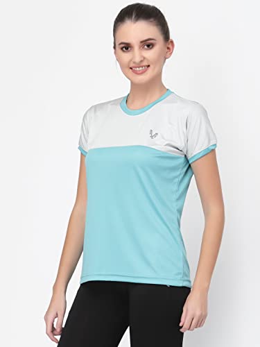 Image of UZARUS Women's Dry Fit Workout Top Sports Gym T-Shirt