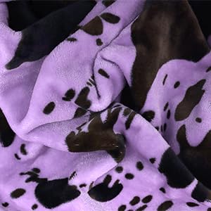 Image of Purple Throw Blanket for Girls, Cute Soft Small Fleece Blankets for Bed Nursery Stroller Crib, Lavender Purple Gifts for Girls Boys Birthday, 40 inchx50 inch