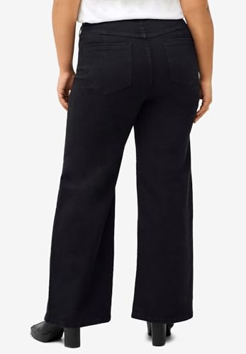 ellos Plus Size 5-Pocket Wide Leg Jeans2