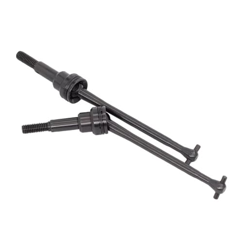 RC修理部品 For Mjx For Hyper Go 14209 14210 H14BM 16207 16208 16210 H16 2 PCS スチールユニバーサルジョイント CVD RCカーアップグレードアクセサリー(Black)