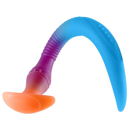 Image of 11.2 inch Soft Silicone Anal Plug, Unisex Flexible Anal Dildo Butt Plug Anal Training, Vaginal G-spot Stimulation Prostate Massage for Men Women Beginner (S)