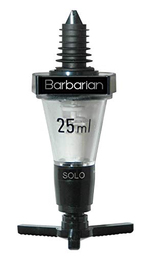 Barbarian Barware and Accessories 25ml Single Optic Measure - Made in The UK & Government Stamped Individual Spirit Dispenser Home Bar Pub
