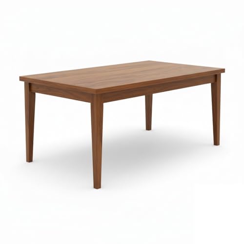 Image of UK FURNITURE Solid Sheesham Wood 6 Seater Dining Table | Wooden Dining Room Set for Home & Office (Honey, 6 Seater)