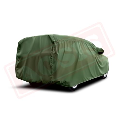 Image of AOSIS 'Waterproof' Car Cover Compatible with MG Hactor /Plus /Black Storm /Snowstorm 300 GSM Uly Coated Thick Fabric 4X4, Adjustable Belt Buckle, Elastic Grip