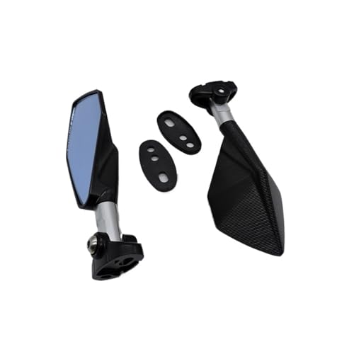 Espejo retrovisor para Hornet CBR 600 F2 F3 F4 manillar universal motocicleta cristal azul plata