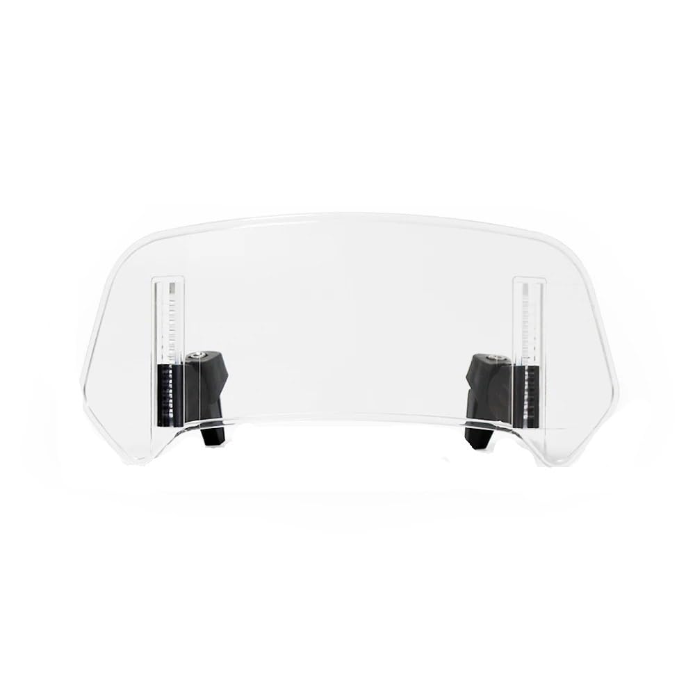 Spoiler di estensione del parabrezza for moto, deflettore dell'aria del parabrezza for Suzuki VS 600 800 DL650 DL1000 DL250 V-STROM 650 1000 XT(A Large Transparent)