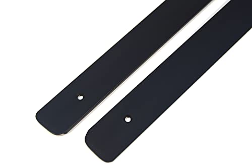 Profilé d'angle pour plan de travail cuisine - Noir - 28 mm - Aluminium (gauche + droite 28 mm avec trous de vis)