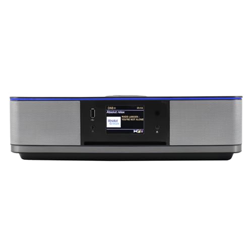Soundmaster Highline ICD2023SW Stereoanlage Internetradio WLAN 2,4/5 GHz LED Ambientebeleuchung DAB+ Bluetooth CD-Player USB MP3 APP Farbdisplay Wecker – Bild 4