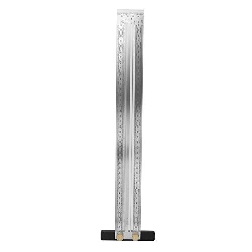 Règle de traçage en acier inoxydable Jeffergarden avec repères multi-angle précis