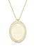 Produktbild Remi Bijou- 925 Silber Halskette Gravurplatte 'Al-Fatiha' Gebet - oval, Zirkonia Strass Gold Farbe