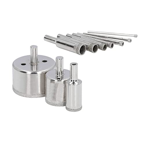 Set de 10 brocas de sierra de corona 3-50 mm para vidrio y mármol miniatura 3
