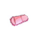 Allayu Hausschuhe, Schuhe, Staubmopp – Effektive, abnehmbare Haarentfernung, praktische Lösung zur Staubentfernung im, weich und komfortabel. Abnehmbare Sohlen der tragbaren, Rosa, 11.5 x 27 cm