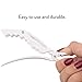 The Hair Shop Shark Clip | Enhanced Croc Crocodile Alligator Grip Clip (2nd Generation) | Sectioning Tool for Women | US Patented | Professional Salon Quality - Made In Korea (10 Pack) (White)