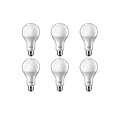 Philips 479469 LED Dimmable Frosted A21 Light Bulb, 1100 lm.s, 2700-Kelvin, 12 (75W Equivalent), E26 Medium Screw Base, Warm Glow, White (Pack of 6)