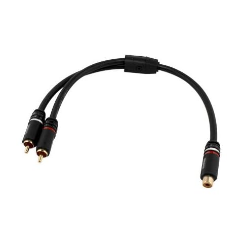 Element-Hz 2-Male to 1-Female RCA Y-Adapter Cover