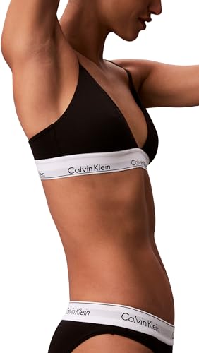 Calvin Klein Soutien-Gorge Triangle Femme Lightly Lined avec Basque Élastique, Noir (Black(Ub1)), M