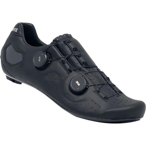 Lake Cx333 Regular Cycling Shoe - Men's Black/Silver, 43.5