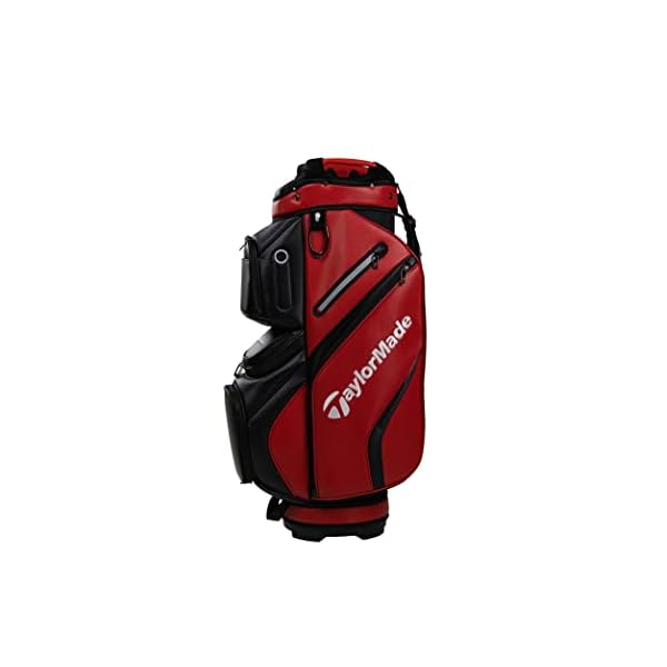 TaylorMade-Bolsa-de-Carrito-de-Lujo-Unisex-Rojo-Negro-y-Blanco-Talla-unica