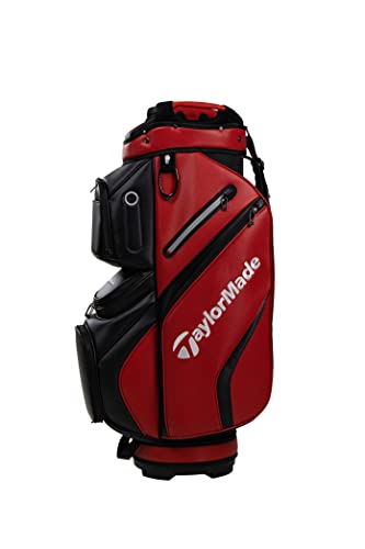 TaylorMade-Bolsa-de-Carrito-de-Lujo-Unisex-Rojo-Negro-y-Blanco-Talla-unica