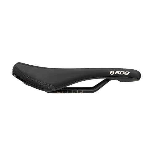 Sdg Components Bel-Air V3 Steel Rail Mountain Bike Saddle 260 X 140Mm Unisex 318G Road Gravel Bicycle Seat Black/White #TOP2