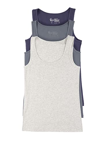 Image of Felina Stretch Layering Womens Tank Top - Seamless Cotton Tank Top for Women, Workout Top (3-Pack)