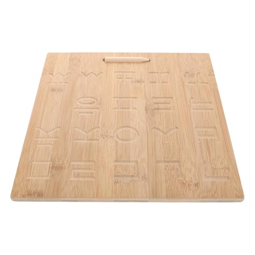Jeu éducatif développement motricité fine en bambou durable double face