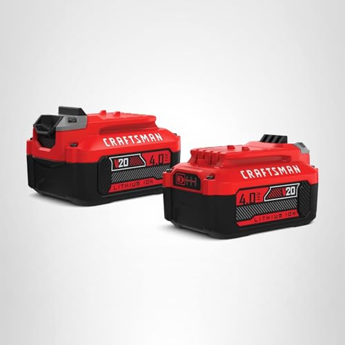 CRAFTSMAN V20 4Ah Lithium Ion Power Tool Battery 2-Pack (CMCB204-2)