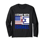 Photo Gallery io sto con israele israele bandiera usa israele maglia a manica Photo Gallery io sto con israele israele bandiera usa israele maglia a manica